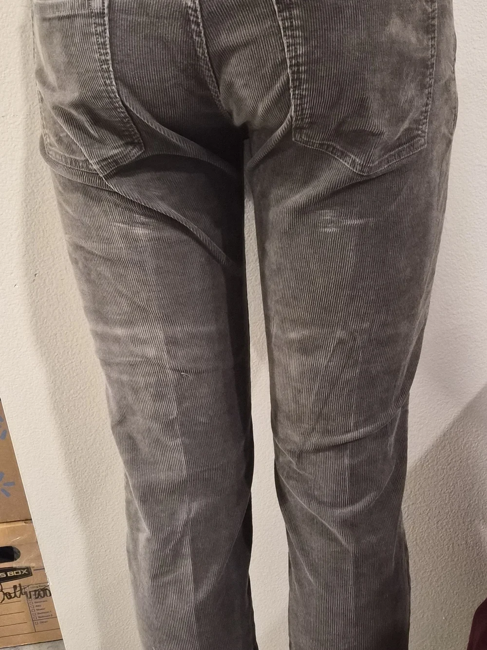 J.Crew Men's Fine Corduroy Pants W34 L34 Khaki Brown Slim Fit 5-Pocket